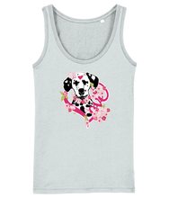 Load image into Gallery viewer, Love Dalmatian Floral Scoop Neck Vest
