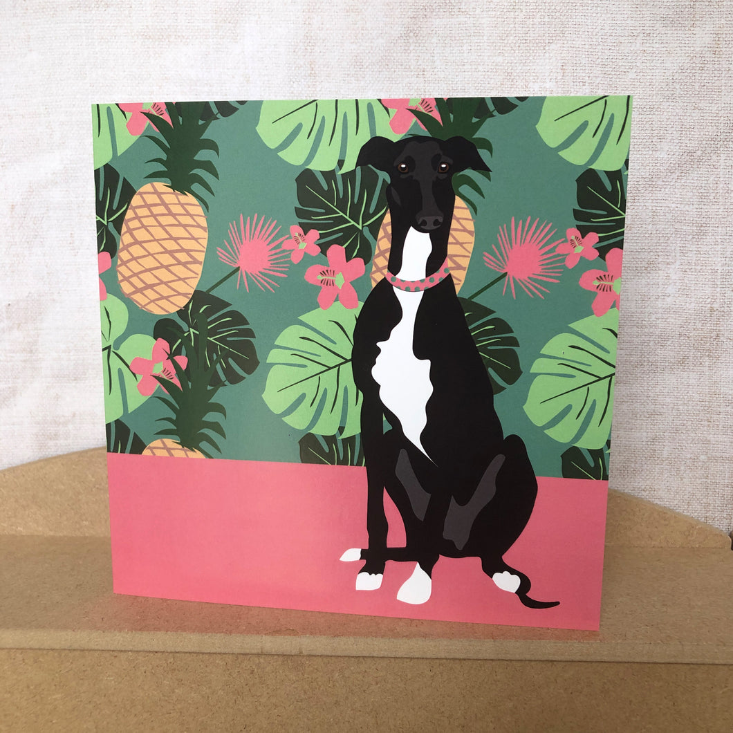Greyhound Greetings Card