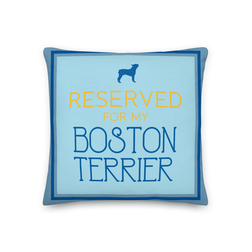 Boston Terrier Reversible Cushion (Reserved Spot)