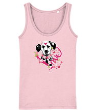 Load image into Gallery viewer, Love Dalmatian Floral Scoop Neck Vest
