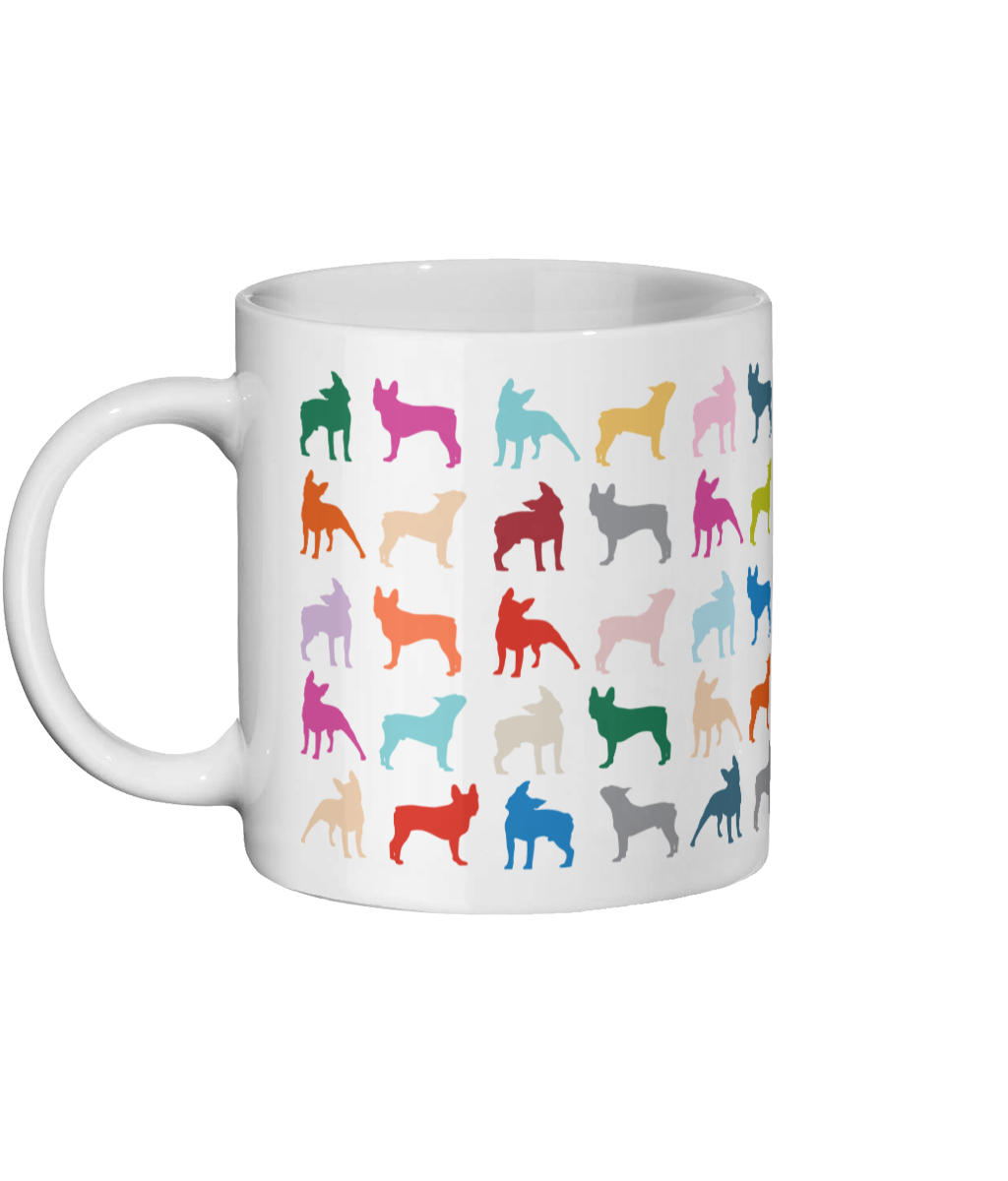 Rainbow Boston Terrier Mug