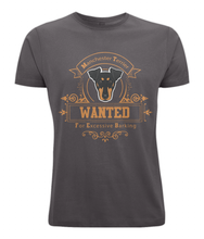 Load image into Gallery viewer, Classic Round Neck Unisex ‘Wanted’ Manchester Terrier T Shirt
