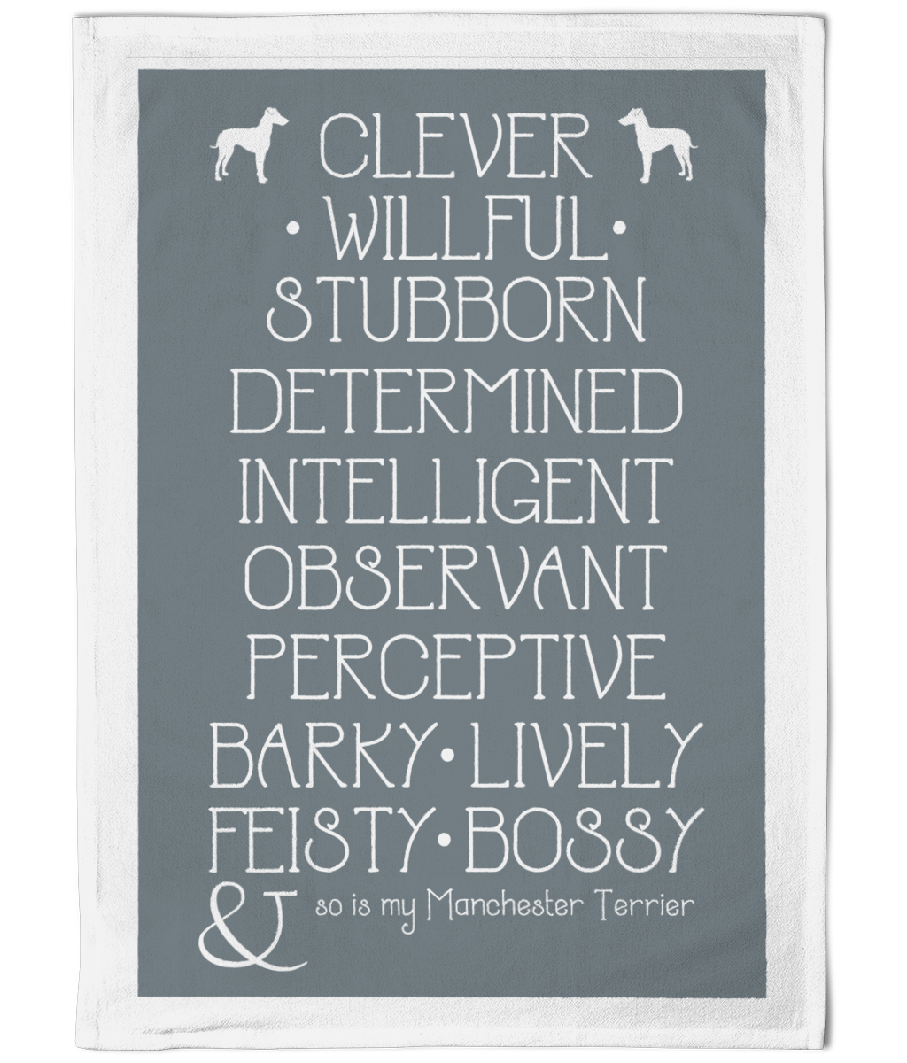 My Manchester Terrier and Me Cotton Tea Towel