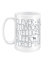 Load image into Gallery viewer, Manchester Terrier Breed Attribute Jumbo Mug
