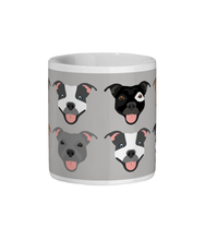 Load image into Gallery viewer, Staffie Ceramic Mug in Dove Grey
