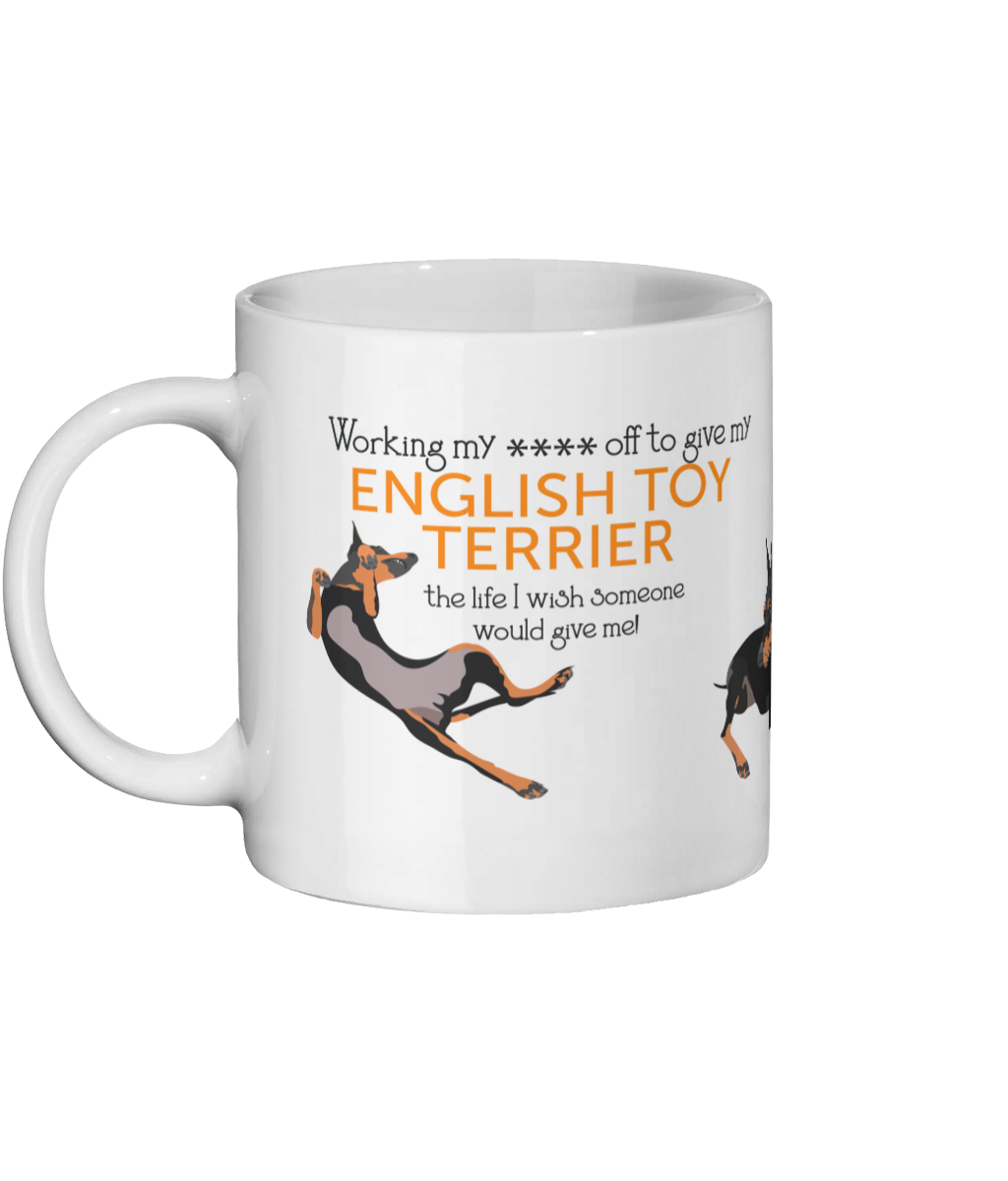 English Toy Terrier Working Graphic Mug