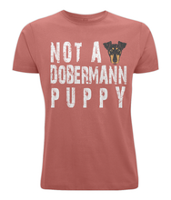 Load image into Gallery viewer, NOT A DOBERMAN PUPPY Salvage Men&#39;s / Unisex Classic Fit Recycled T-shirt
