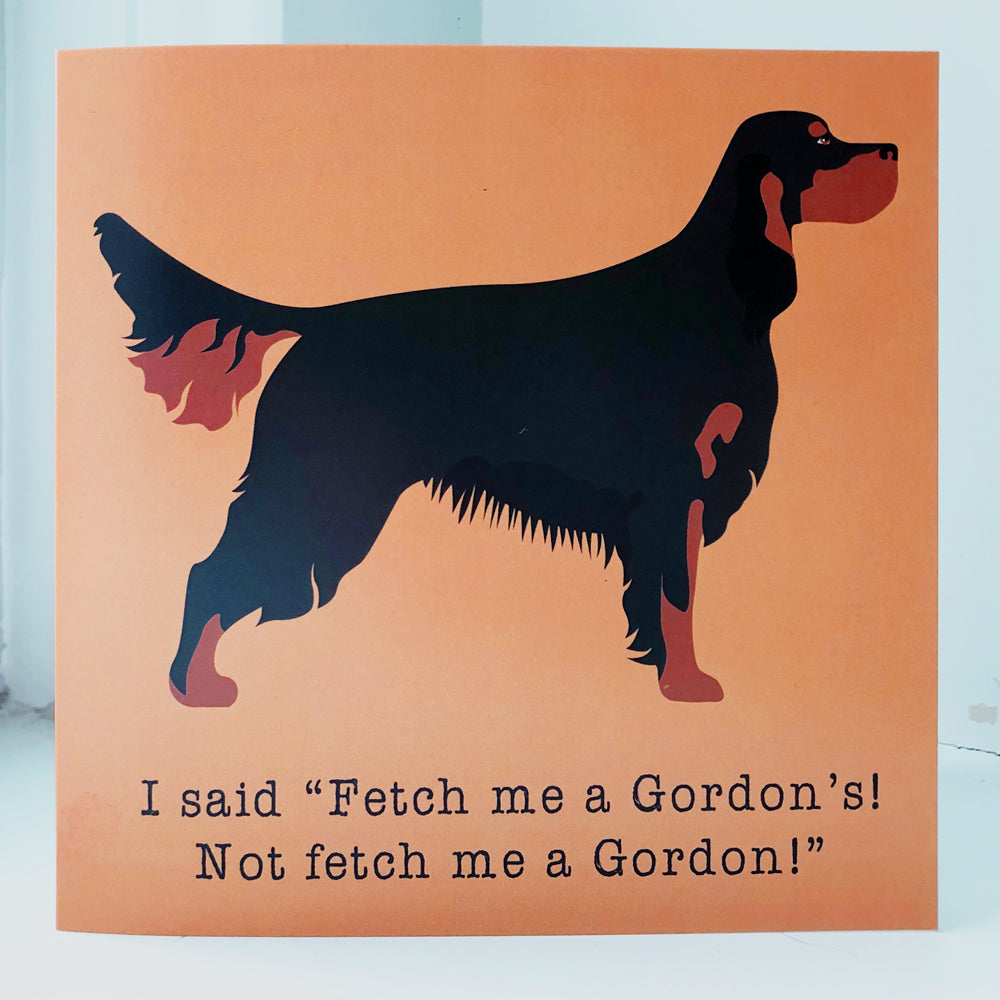 Gordon Setter Greetings Card