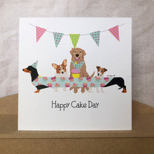Load image into Gallery viewer, Dog Greetings Card - Happy Cake Day!
