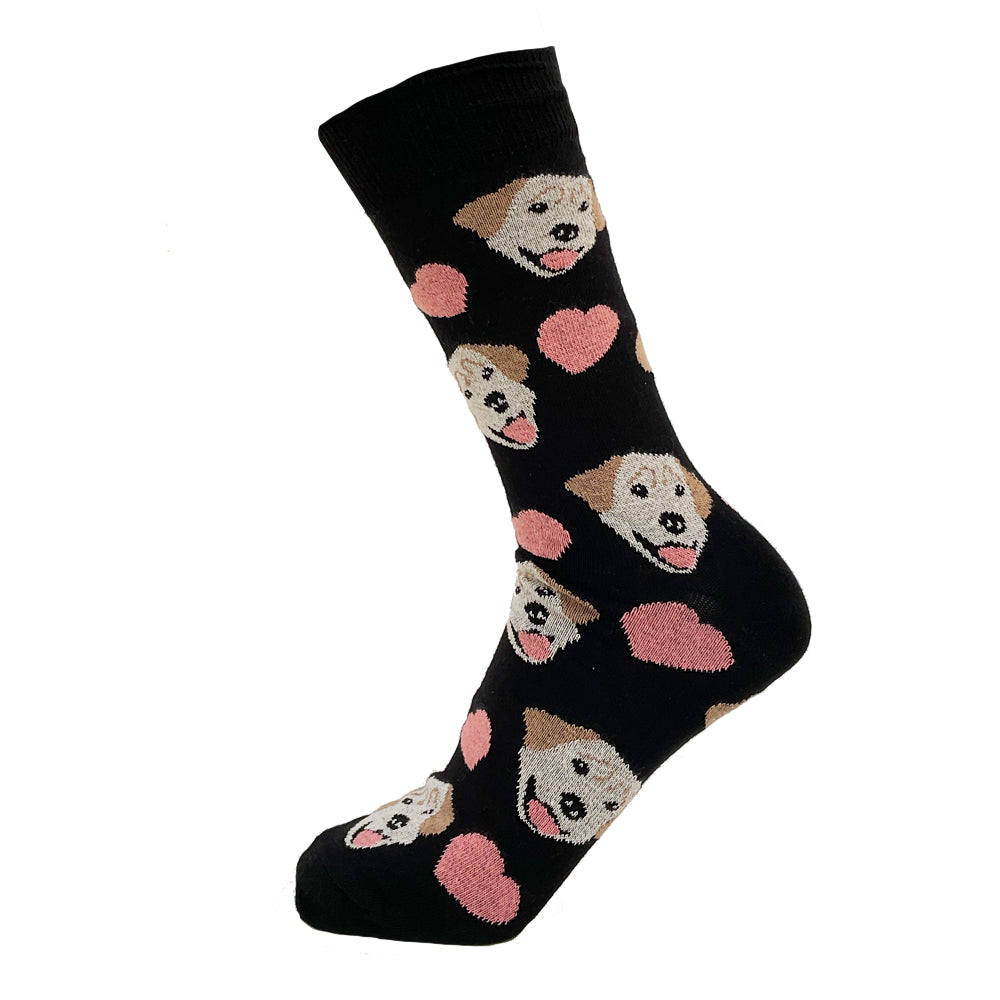 Happy Labrador Pattern Socks