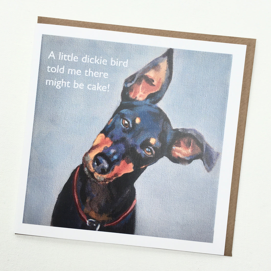 Manchester Terrier Greetings Card