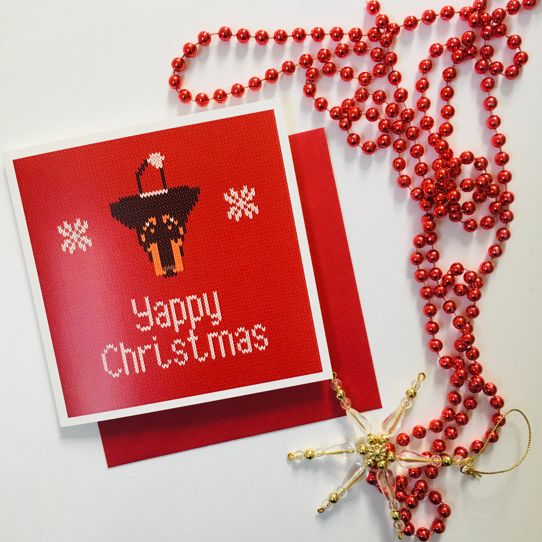 Manchester Terrier Christmas Card