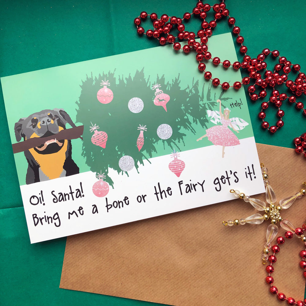 Rottweiler Christmas Card