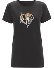 Load image into Gallery viewer, Semi Fitted Organic Cotton Love Beagle T
