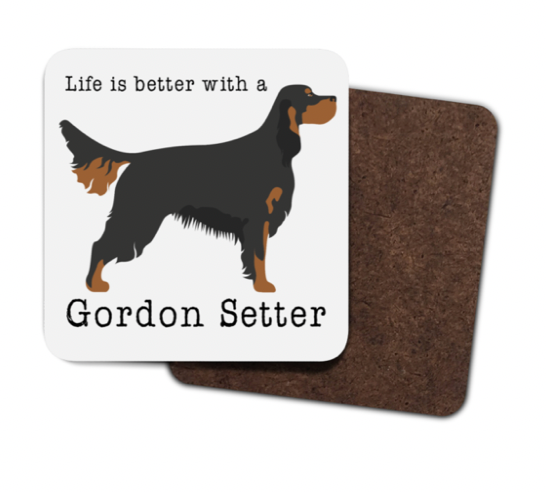 Gordon Setter 4 Pack Hardboard Coasters