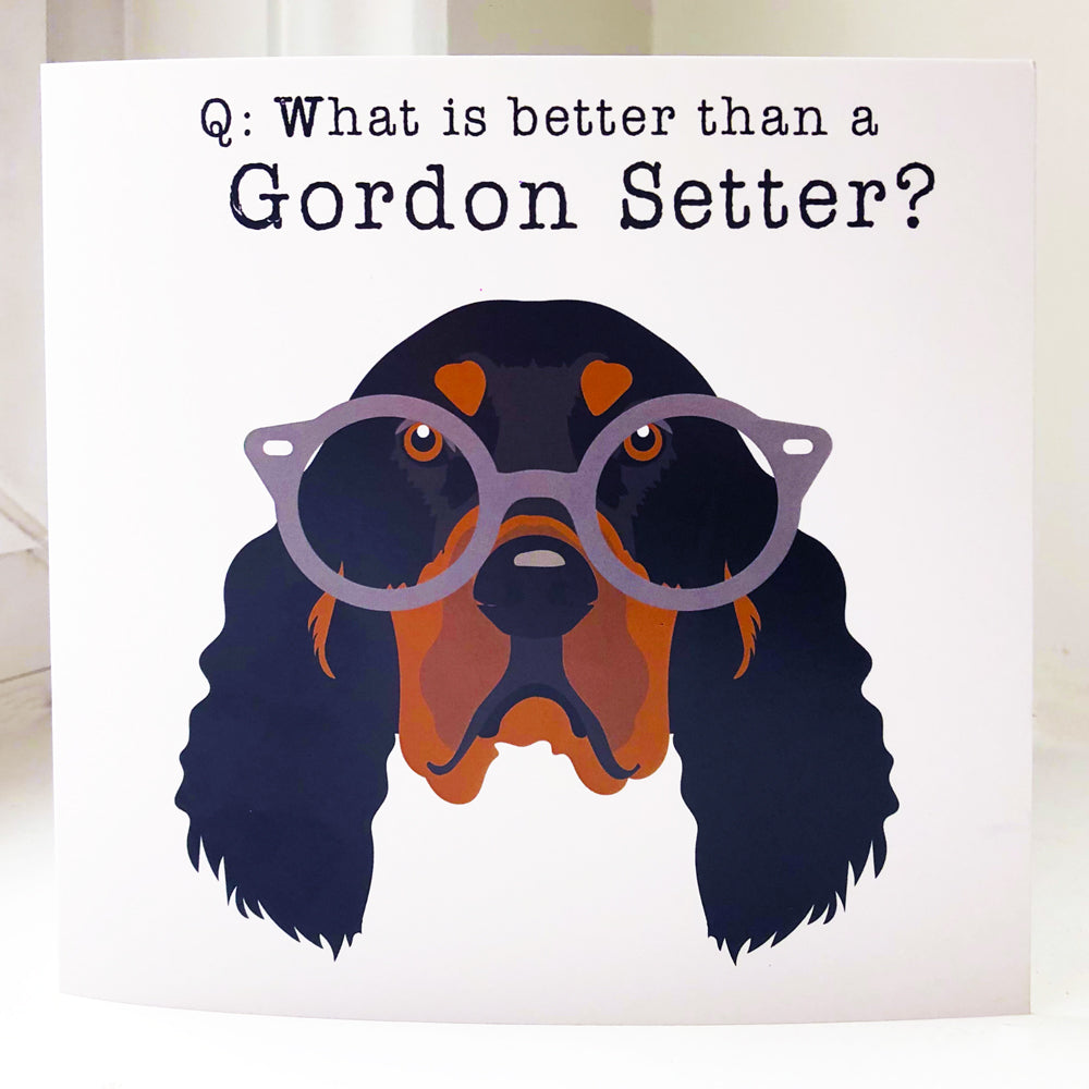 Gordon Setter Lovers Greetings Card