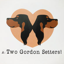 Load image into Gallery viewer, Gordon Setter Lovers Greetings Card
