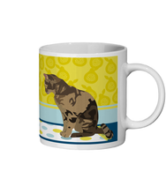 Load image into Gallery viewer, Tabby Cat and Mouse Ceramic Mug by Al Stafford
