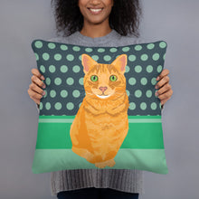 Load image into Gallery viewer, Ginger Cat Cushion (Double Sided)
