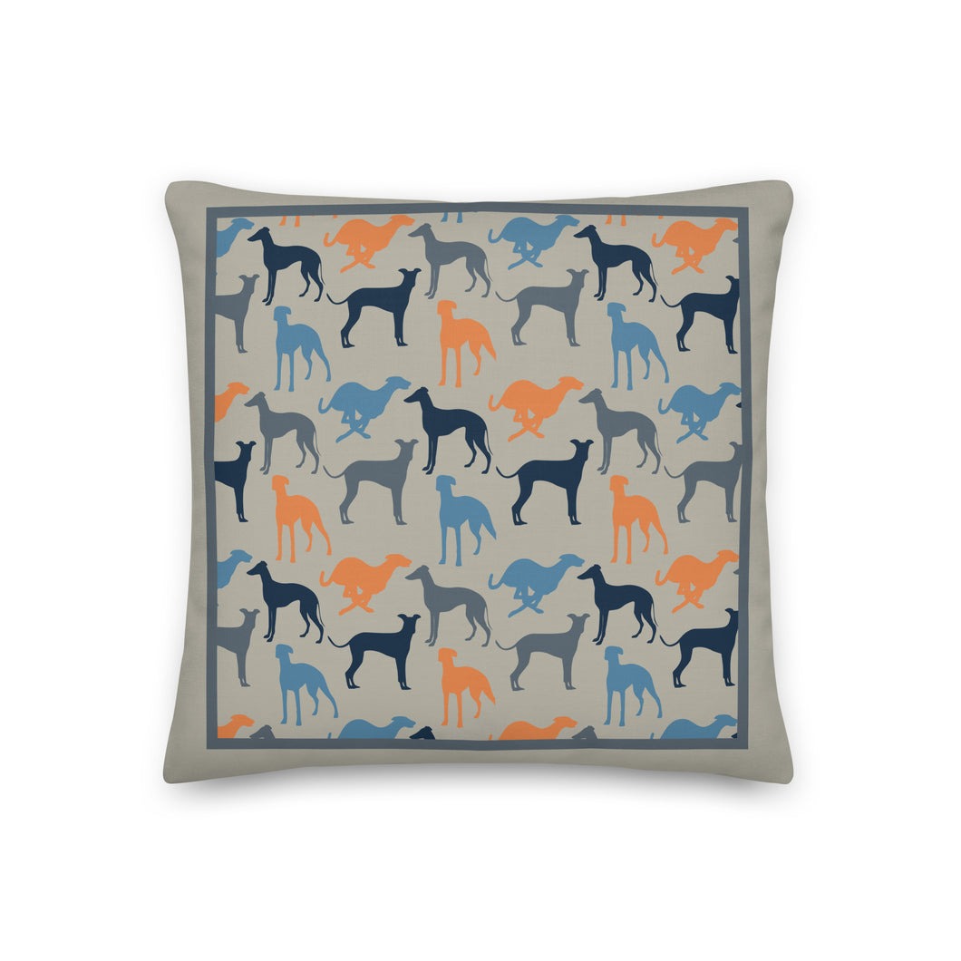 Greyhound Cushion 18x18
