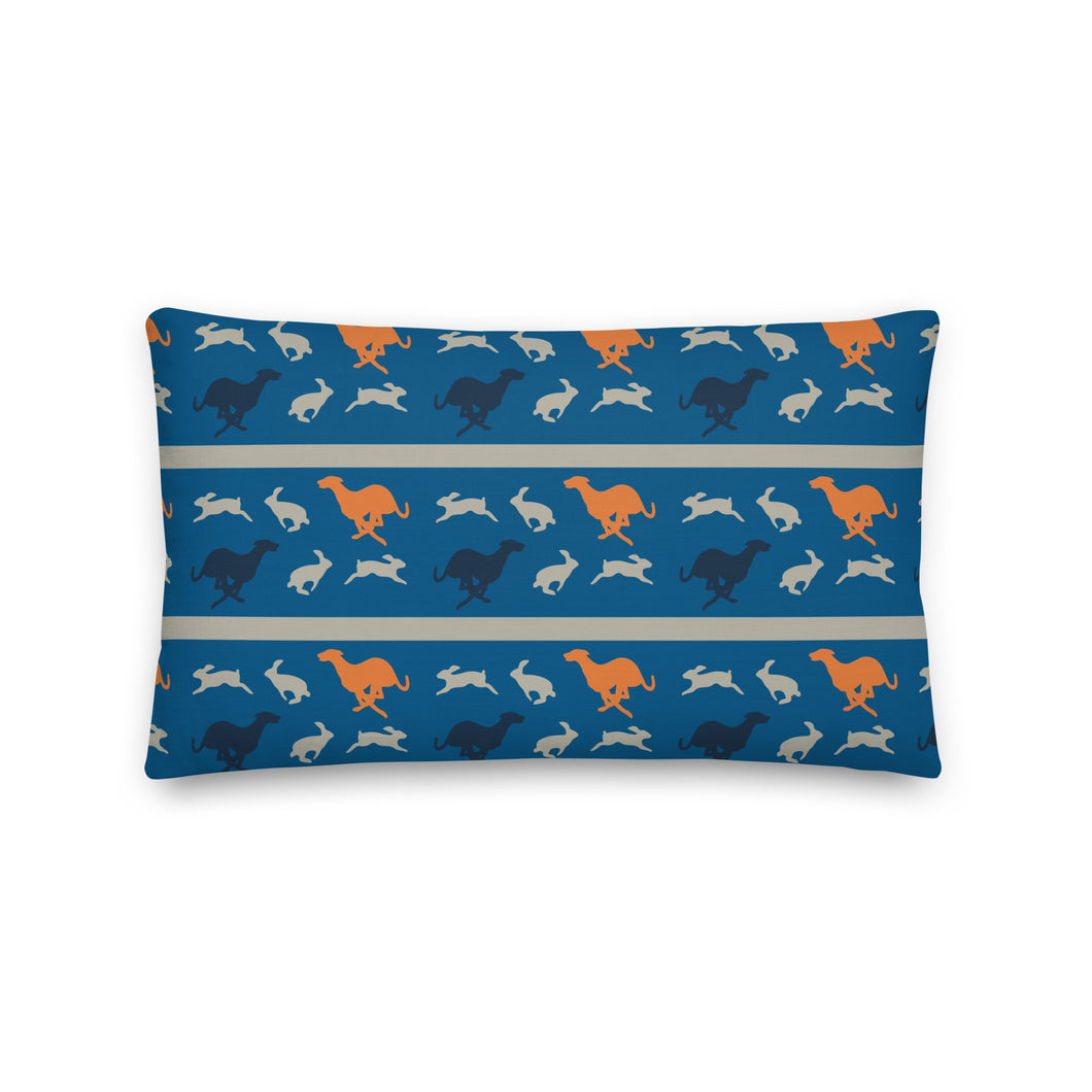 Reversible Sighthound Rectangular Cushion