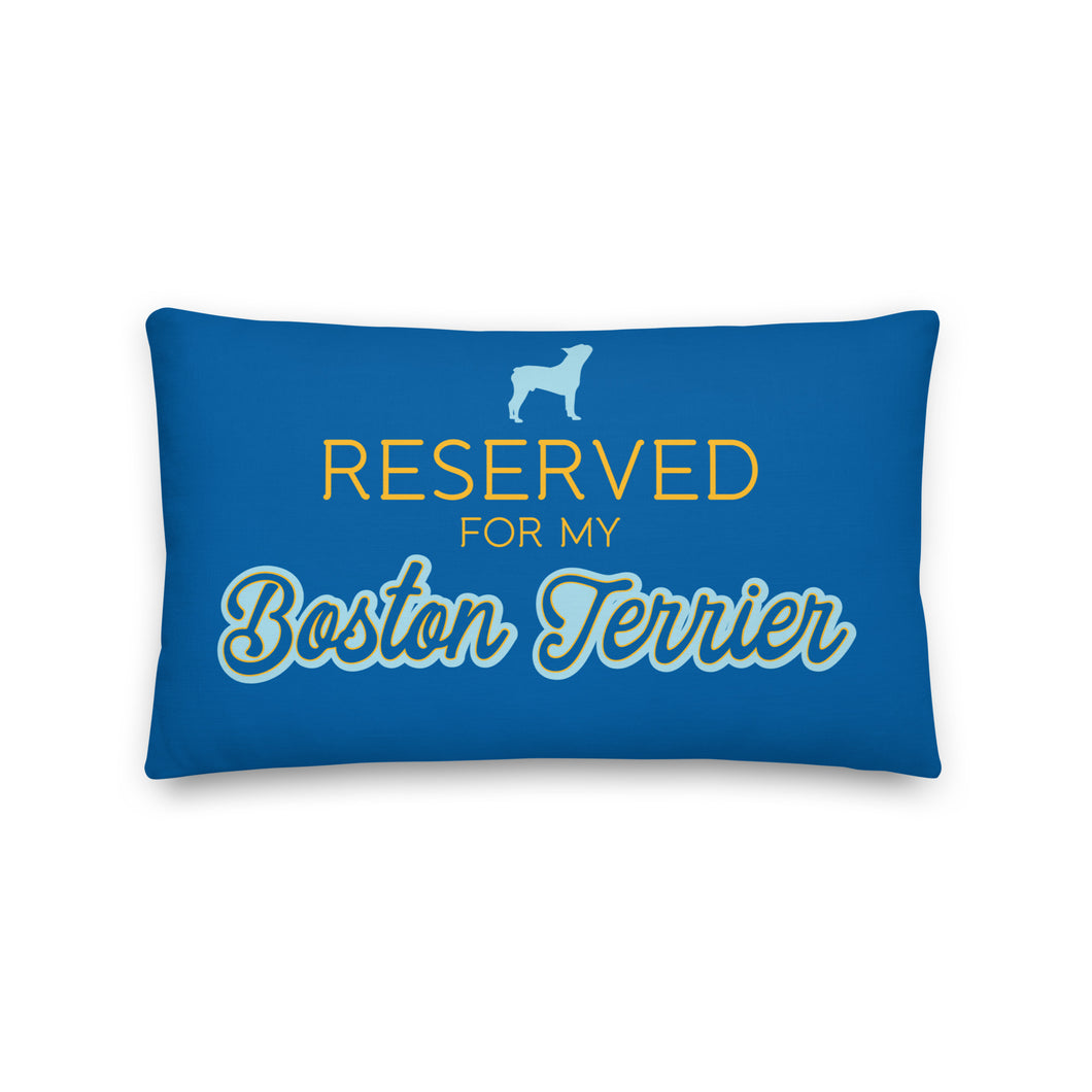 Reversible Boston Terrier Rectangular Cushion