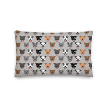 Load image into Gallery viewer, Staffie Rectangular Cushion in Dove Grey
