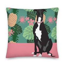Load image into Gallery viewer, Greyhound Tropical Reversible Cushion
