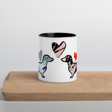 Load image into Gallery viewer, Dachsund Lovers Mug with Stylish Contrast Color Inside and Handle
