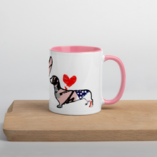 Load image into Gallery viewer, Dachsund Lovers Mug with Stylish Contrast Color Inside and Handle
